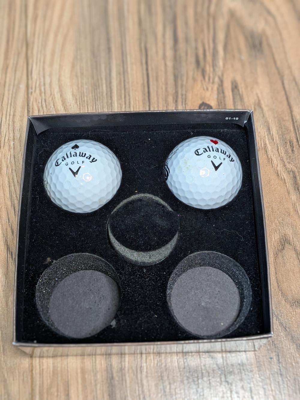 Callaway White Golf Balls Duo Pack with Black Display Tray